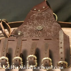 Baldric à Pinède Décoré, Marron -L'Épée Noble Soldes baldric a pinede decore marron 2