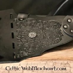 Baldric à Pinède Décoré, Marron -L'Épée Noble Soldes baldric a pinede decore marron 4