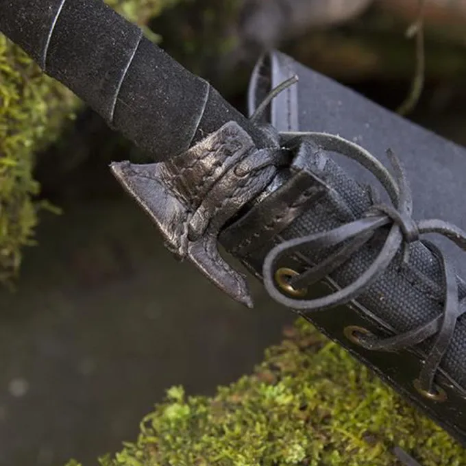 Epic Armoury Crochet étui En Cuir Pour épée LARP, Noir 4 Epic Armoury Crochet étui En Cuir Pour épée LARP, Noir – Image 2