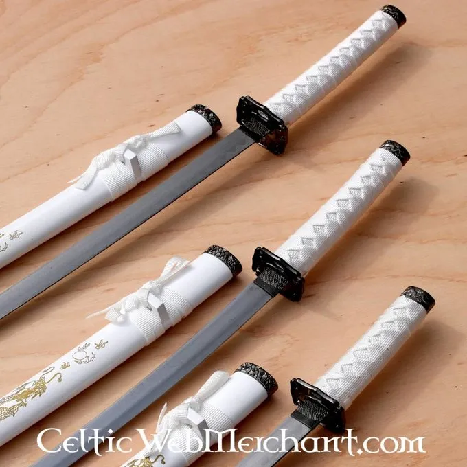 Dragon Blanc Katana, Wakizashi Et Tanto 3 Dragon Blanc Katana, Wakizashi Et Tanto
