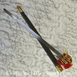 Deepeeka Epée Broadsword à Garde En Panier, 1828 11 Deepeeka Epée Broadsword à Garde En Panier, 1828 -L'Épée Noble Soldes epee broadsword a garde en panier 1828 4