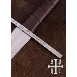 SPQR Épée De Chevalier Templier, Battle-ready (émoussé 3 Mm) -L'Épée Noble Soldes epee de chevalier templier battle ready emousse 3 3