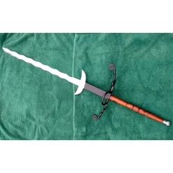 Flamberge Avec Poignée En Bois -L'Épée Noble Soldes flamberge avec poignee en bois 3