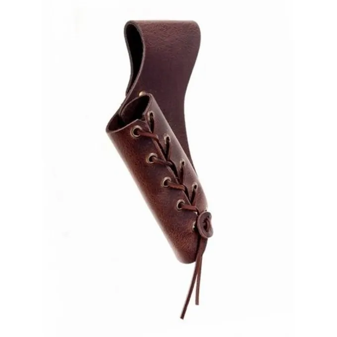 Porte-épée En Cuir Avec Des Lacets, Marron 3 Porte-épée En Cuir Avec Des Lacets, Marron